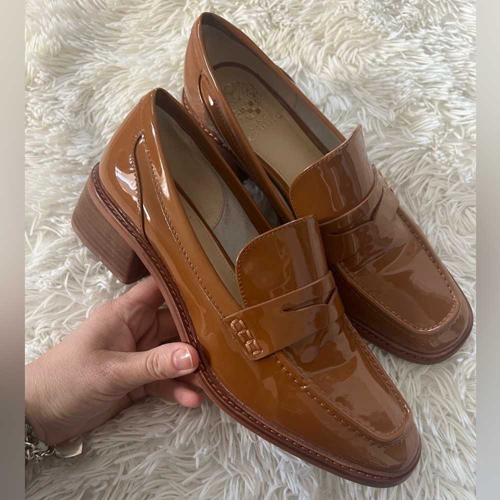 Vince Camuto  Eckinti Block Heel Loafer Pump - size 9.5